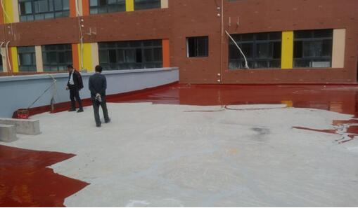 JS防水涂料施工現場